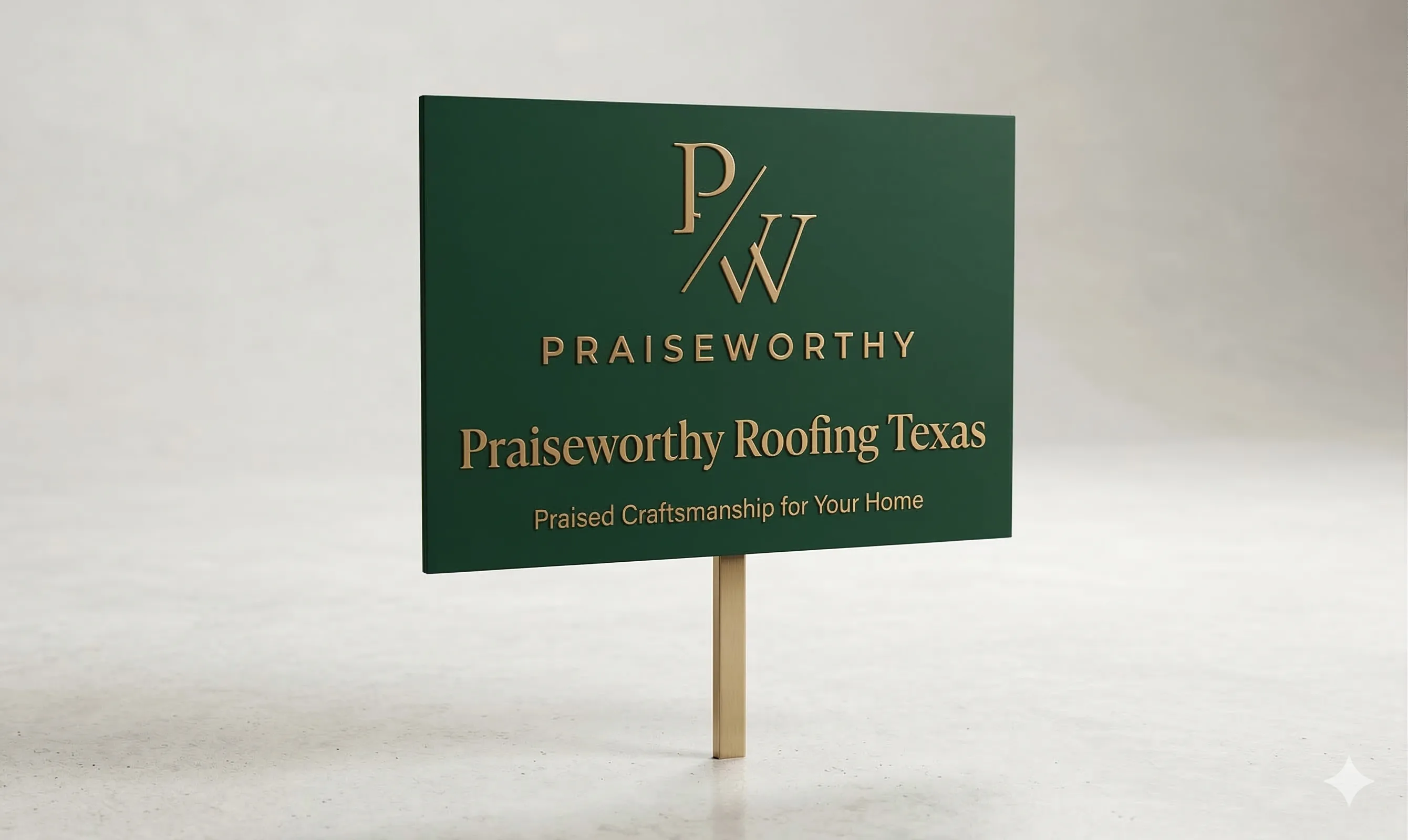 Praise Worthy branded yard sign